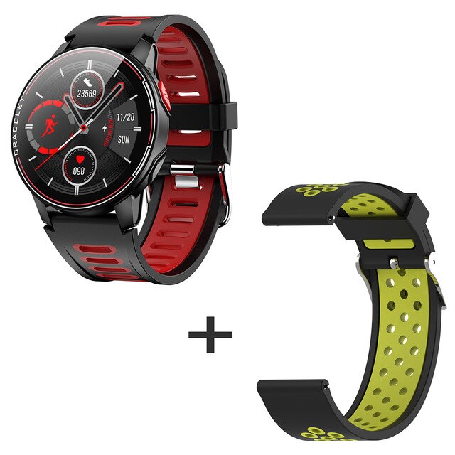 neue L6 Smart Uhr IP68 Wasserdichte Sport Männer Frauen Bluetooth Smartwatch Fitness Tracker Heart Rate Monitor Für: R4