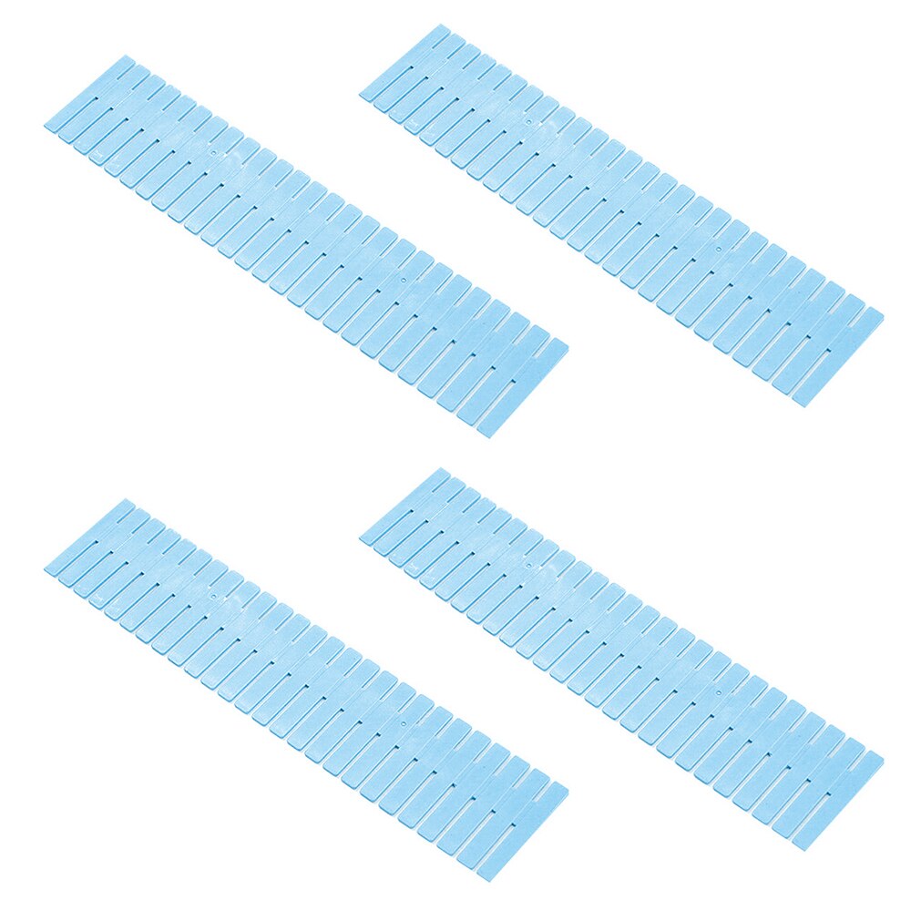 DIY Drawer Division Board Plastic Divider Grid Drawer Organizer Adjustable Cabinet Storage Divider Household Wardrobe Separator: Blue