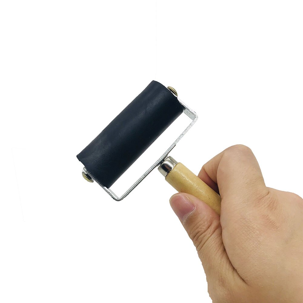 6cm Ink Painting Printmaking Roller Children'S Engraving Tool Oil Painting Tool Brush Embossing Rubber Roller