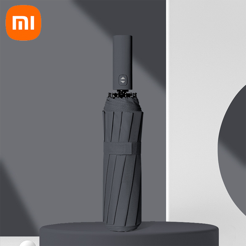 Ombrello automatico Xiaomi 24 Bone tinta unita leggero pieghevole parasole esterno di grande formato protezione UV ombrello automatico