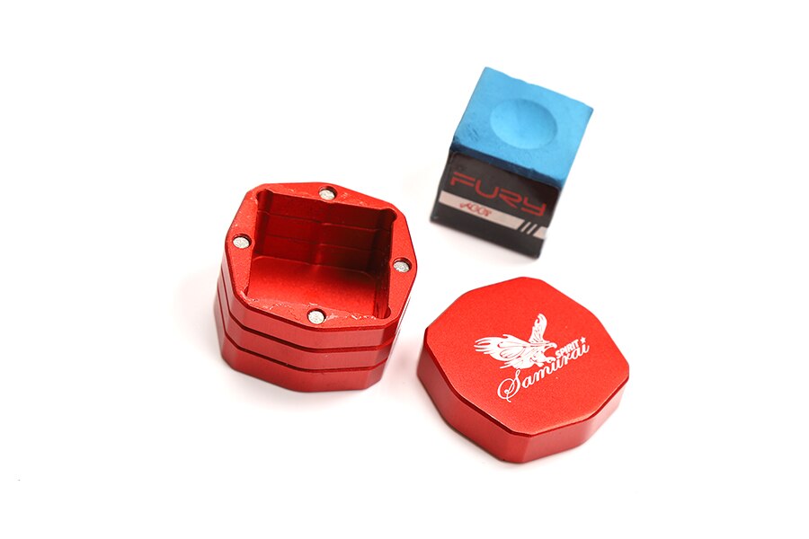 Koreaanse Magnetische Biljart Krijthouder Pool Biljart Accessoires Snooker Krijt Houder Duurzaamheid Professionele China: Red with 1 chalk