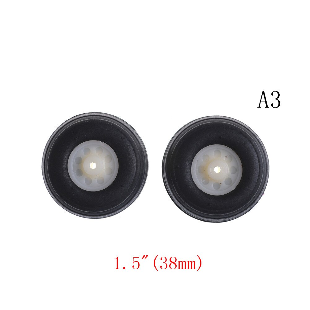 2 teile/los Schwanz Rad Gummi PU Kunststoff Hub 1 "-3,5" Zoll Für RC Flugzeug Ersatzteile: Size 3