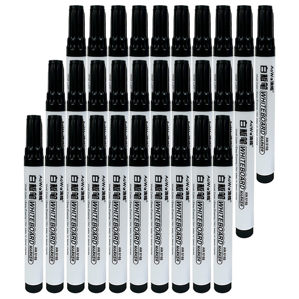 Suddbar Magnetisk Whiteboard Penna - 13.3cm - 10 Pennor/Box - Skola Kontor Konst: Marinblå