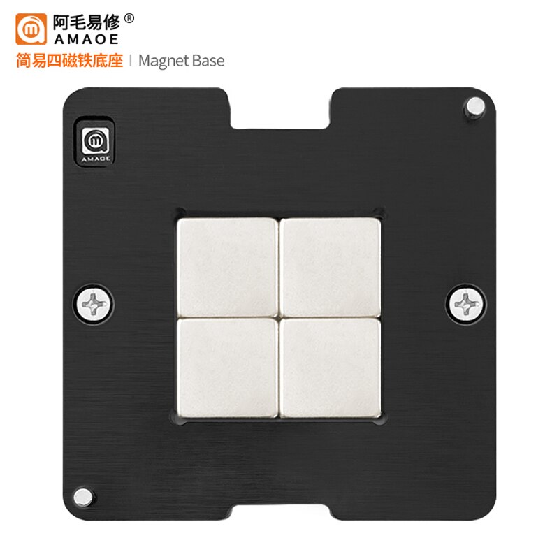 Amaoe RTX3060 RX580 BGA Reballing Stencil for GPU Graphics Card Chip Direct Heating 0.25mm with Location Plate Solder Tin Plant: Magnetic Base