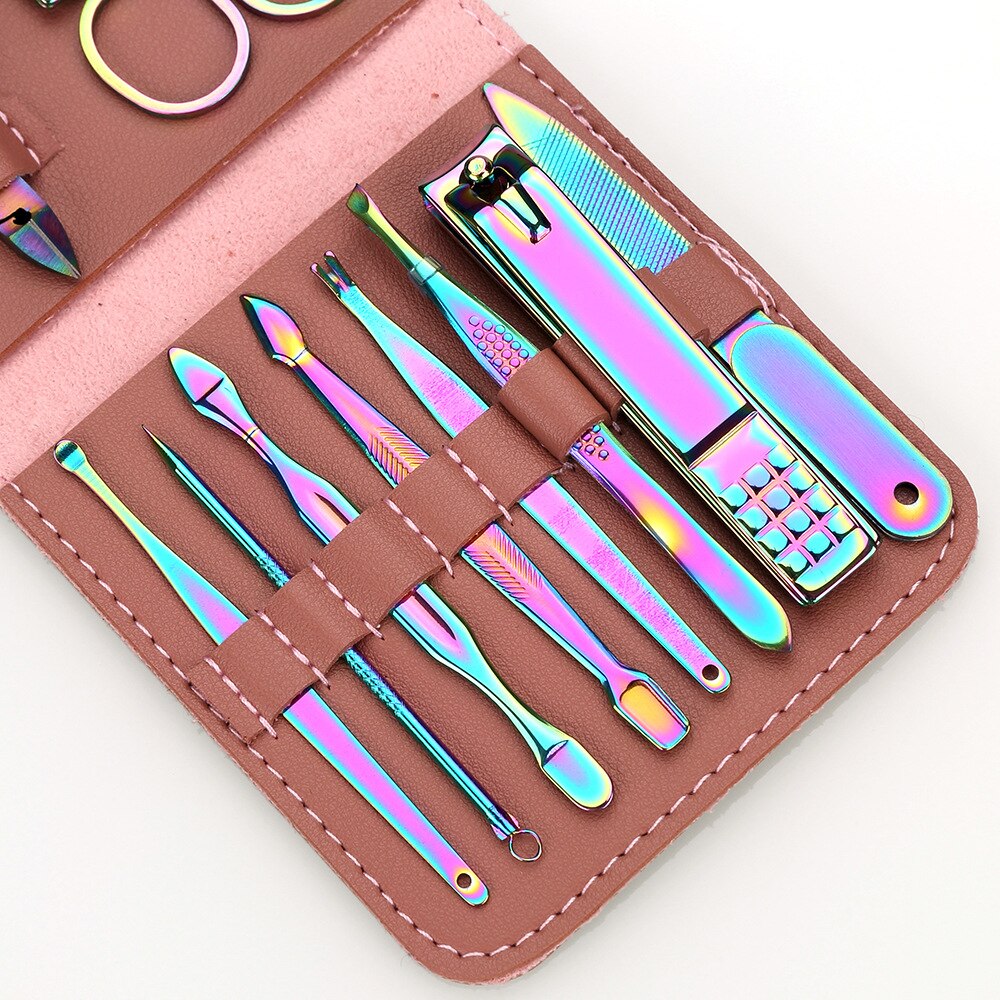 nail clipper 12 sets nail clipper suit color nail clippe