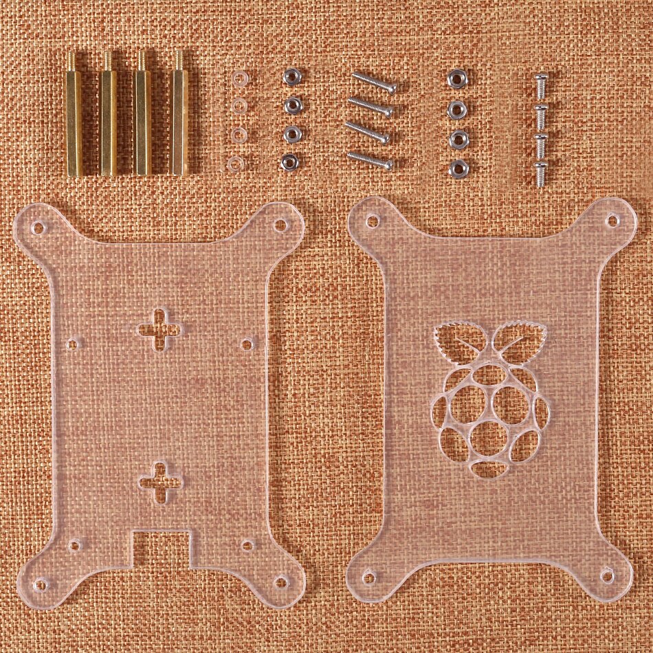 Raspberry Pi 4 Case Acryl Case Stapelbaar Hond Bone Box Clear Behuizing Past Raspberry Pi 3 Model B 3B Plus 2B 4B