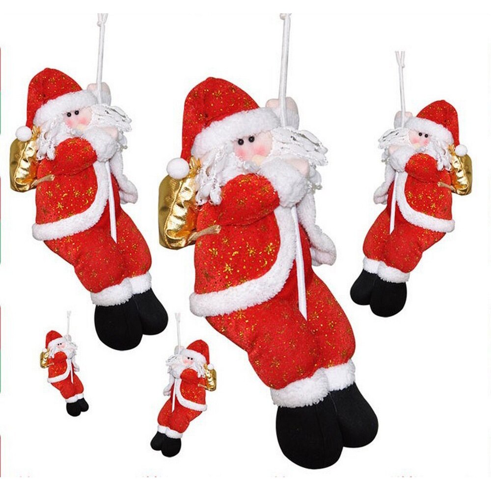 22Cm 36Cm Klimmen Touw Kerstman Kerst Charme Kerstversiering Props Kerstman Bergbeklimmen Thuis Raamdecoratie