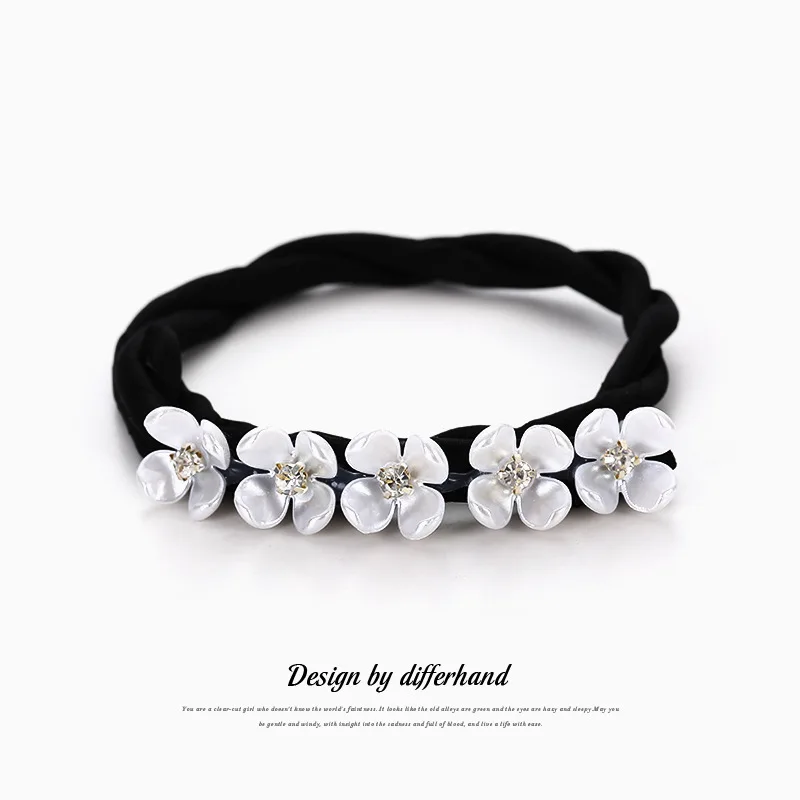 Shell Flower Magic Bun Maker Flower Bud Head Bun Maker Bow Pearl Hair Pin Lazy Hair Dish Artifact Women Hair Styling Braiders: Clear