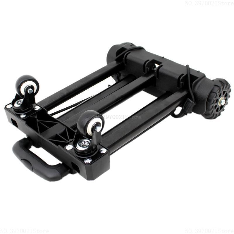Portable Folding Hand Truck 360-degree Swivel Wheels Trolley Push Luggage Cart Foldable Dolly Equipment Carrier 120 Ibs Capacity