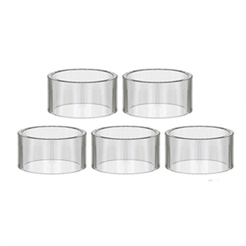 FATUBE 5 stücke blasiert gerade GLAS ROHR für Skrr SKRR-S Mini Panzer Luxe S II 220W Bausatz / Luxe nano Himmel Solo Plus / Himmel Solo: 5Stck gerade / Skrr Panzer