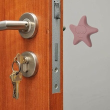 4pieces/lot Rubber Mute Wall Pad Anti-collision Crash Pad Doorknob Lock Protective Pad Crash Pads Door Buffer Door Knob Mats