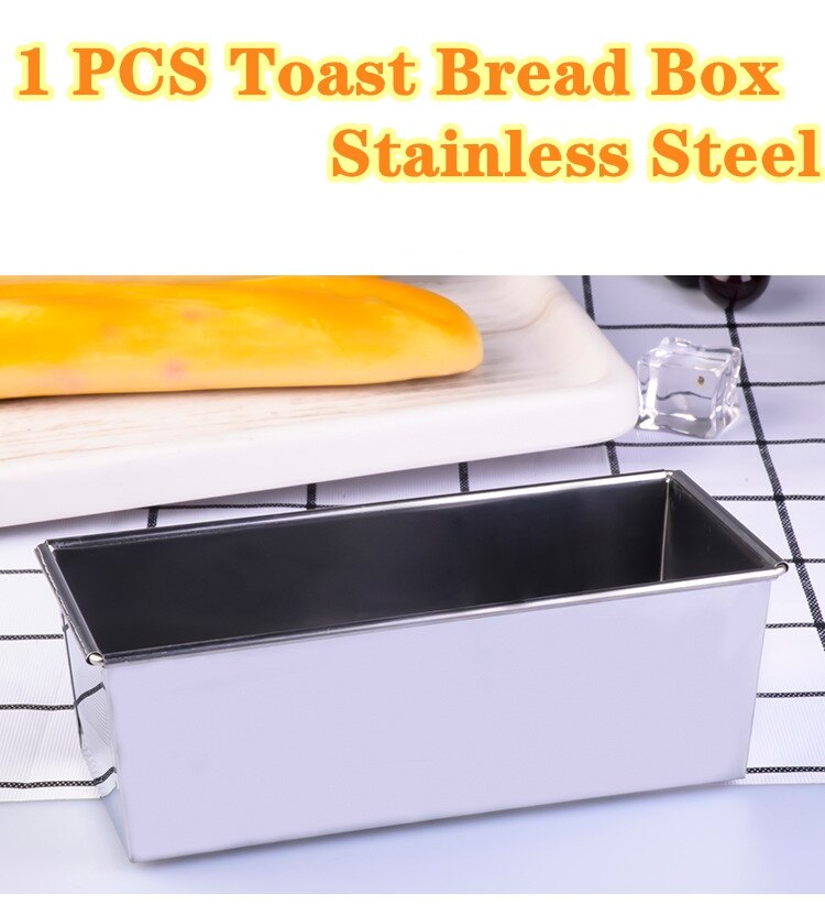 Toast Brood Doos Anti-aanbak Rechthoekige Aluminium Plaat Brood Brood Cake Pan Tin Met Cover Toast Mallen Diy Milieuvriendelijke Keuken Tool
