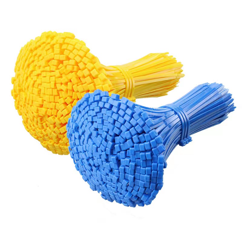 100 Uds 3*100mm rojo amarillo azul verde brillante autoblocante bridas de plástico de nailon organizador de cables bridas con cremallera abrazaderas de barra de amarre