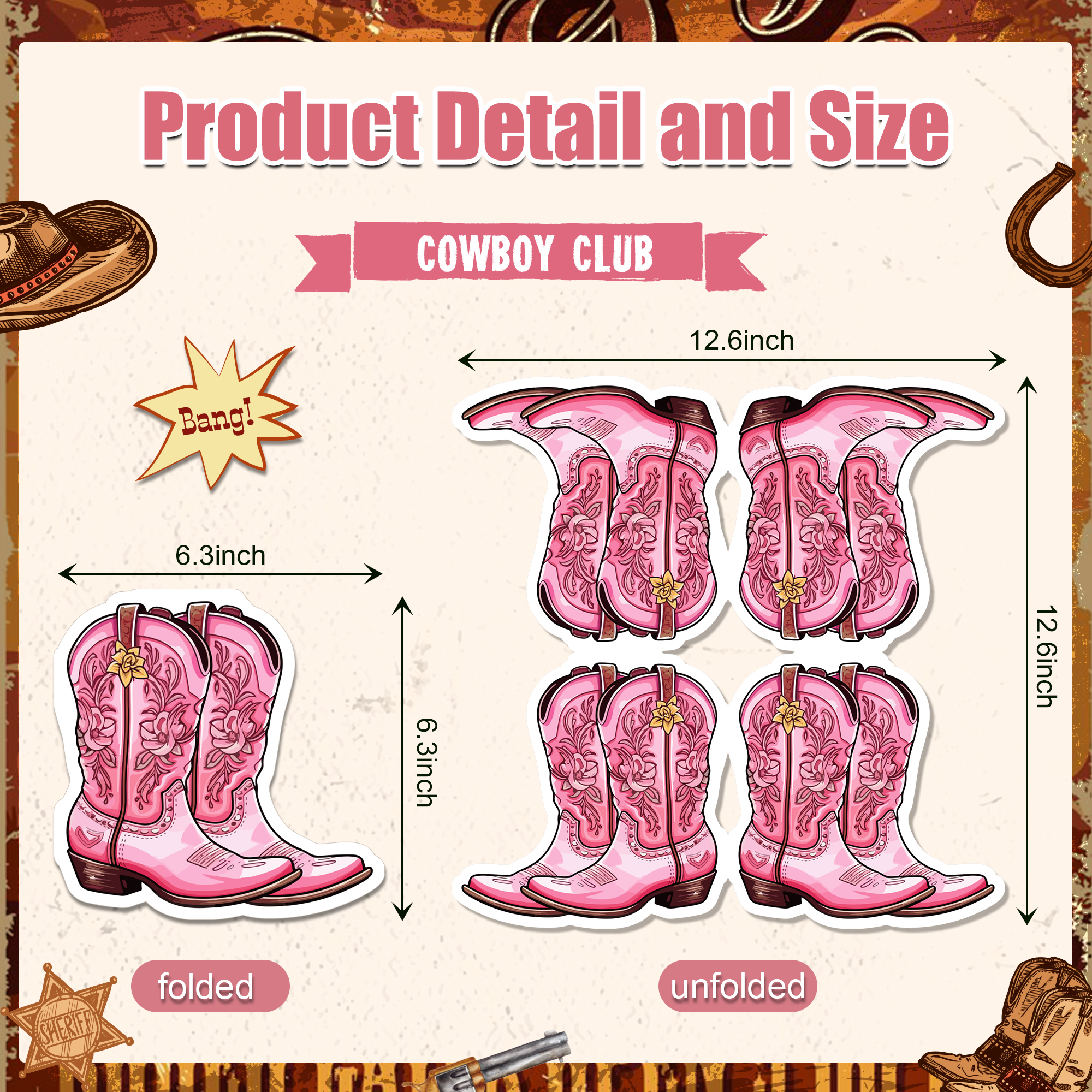 20 pçs cowboy cowgirl botas padrão guardanapos de papel descartáveis toalhas de mão guardanapo de jantar guardanapos de convidados tecidos para festa: Fluorescência Amarela