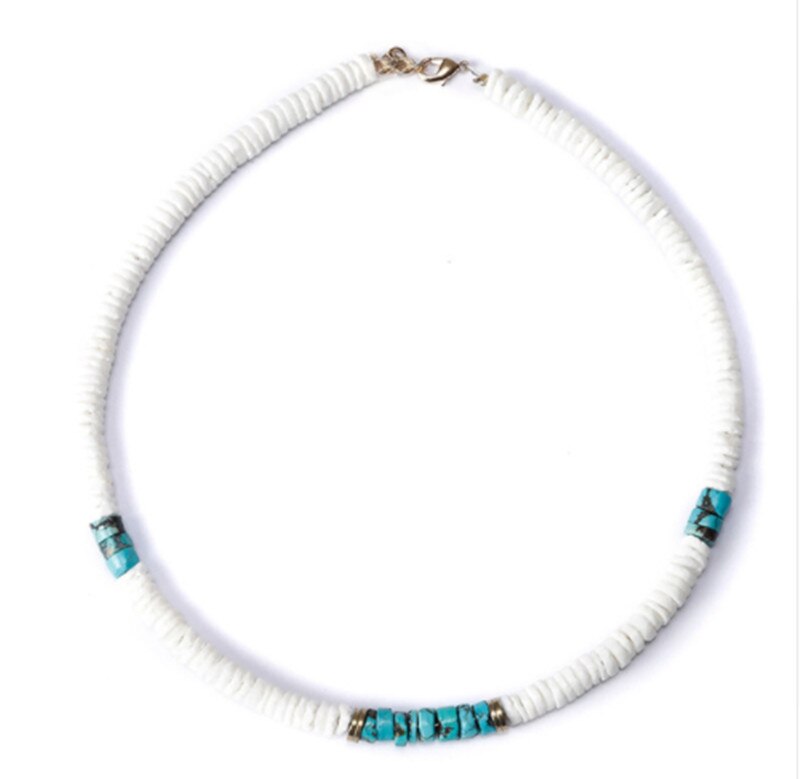 Boho della boemia Ras de Cou Desert Dore Blanc Noir naturale shell in rilievo collane di modo del choker collana di perline donne di kolye colar: necklace 7