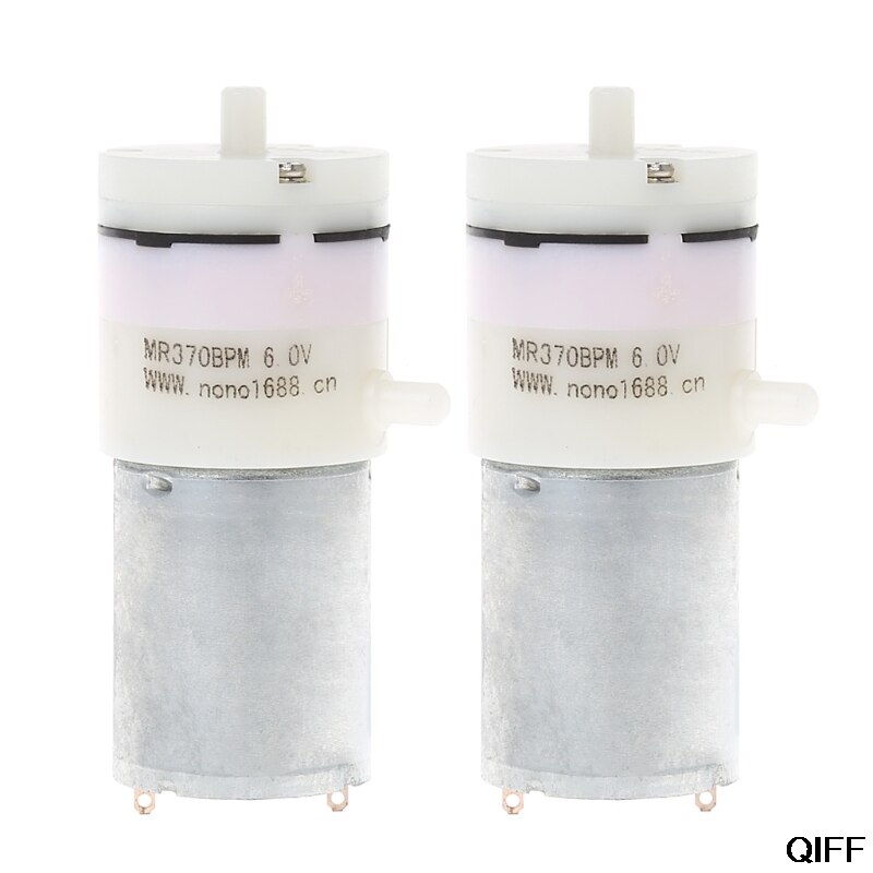 2x DC 3V-6V 5V 370 Motor Micro Mini Air Pump Vacuum For Aquarium Tank Oxygen July 29