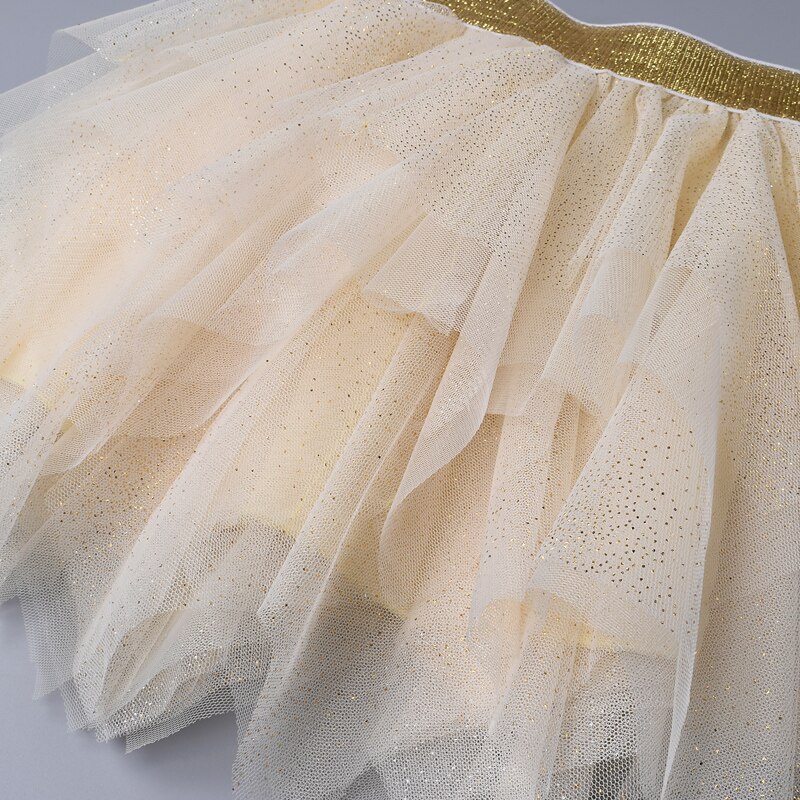 Jenter glitter uregelmessige tutu skjørt barn enhjørning mykt mesh skjørt for 3-8 år barnefest ytelse