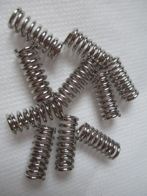 20pc 3d tulostimen lisävarusteen syöttölaitteen puristus / jousi ultimaker makerbot wade ekstruuderin nikkelöintiin 1.2mm 20mm