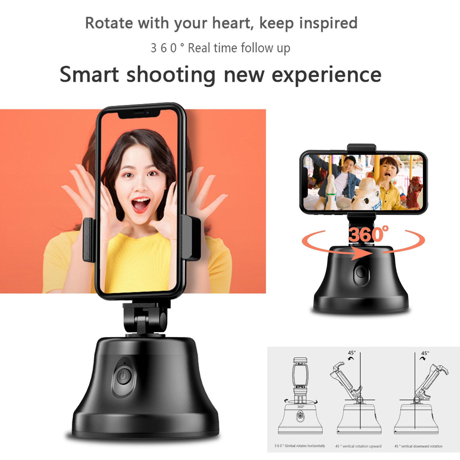 NEUE Smartphone Gimbal Stabilisator Handheld Smart Schießen 360 ° Rotation Gesicht Tracking Selfie Stick Bluetooth Für iPhone Xiaomi