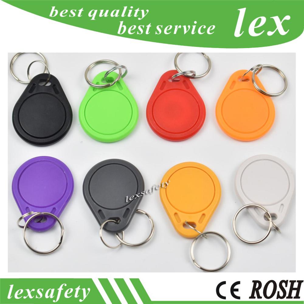 100pcs/bag RFID key fobs 125KHz EM4305 proximity ABS tags read and write rewritable duplicator copier access control