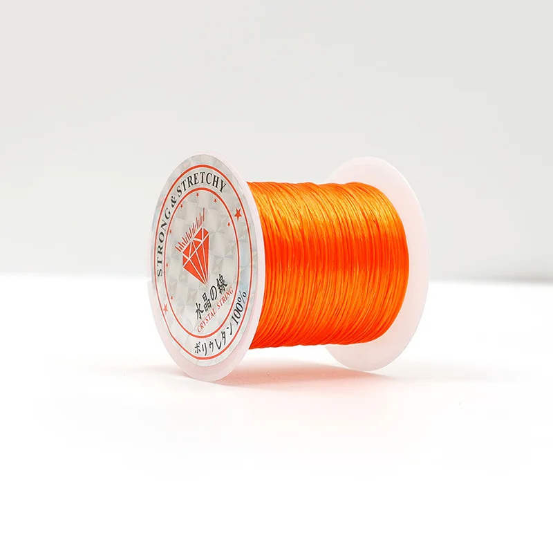 10M/rollo de pulseras de cordón de cuentas de cristal elástico fuerte, línea de goma elástica, cuentas de joyería, collar de hilo, cordones para hacer bricolaje: Azul DENIM