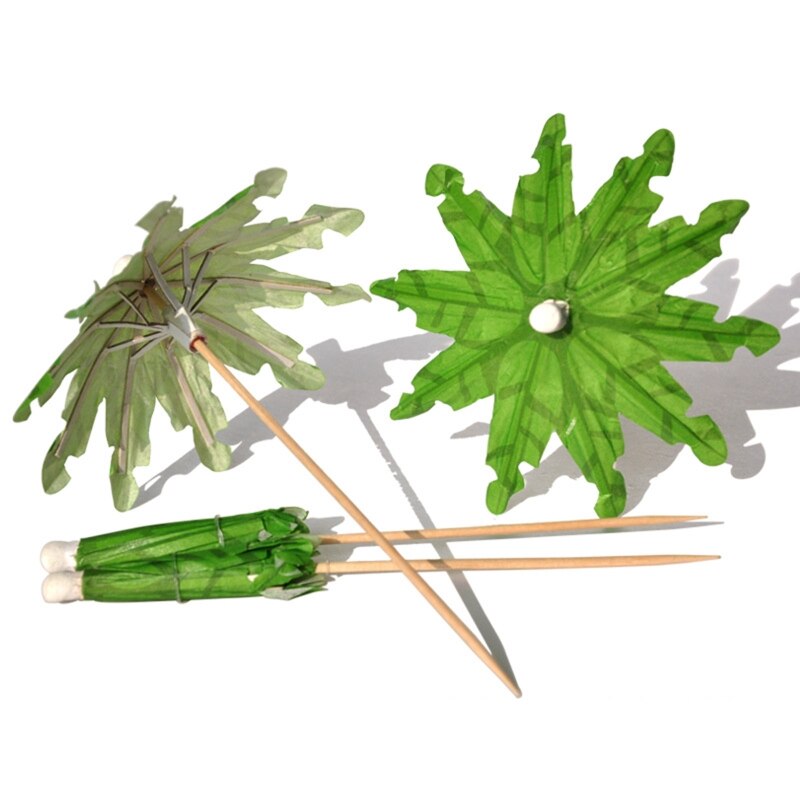 Drink Umbrellas Cocktail Sticks Coconut Palm Shaped Cocktail Umbrellas Sticks