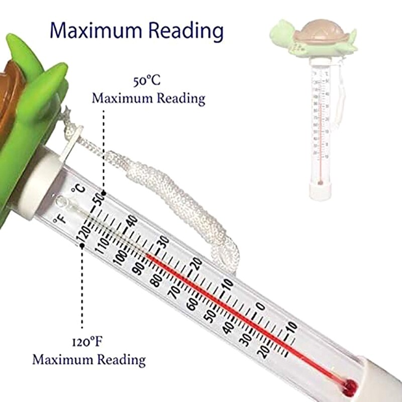 Cartoon Schildpad Baby Bad Temperatuur Meter Drijvende Zwembad Thermometer