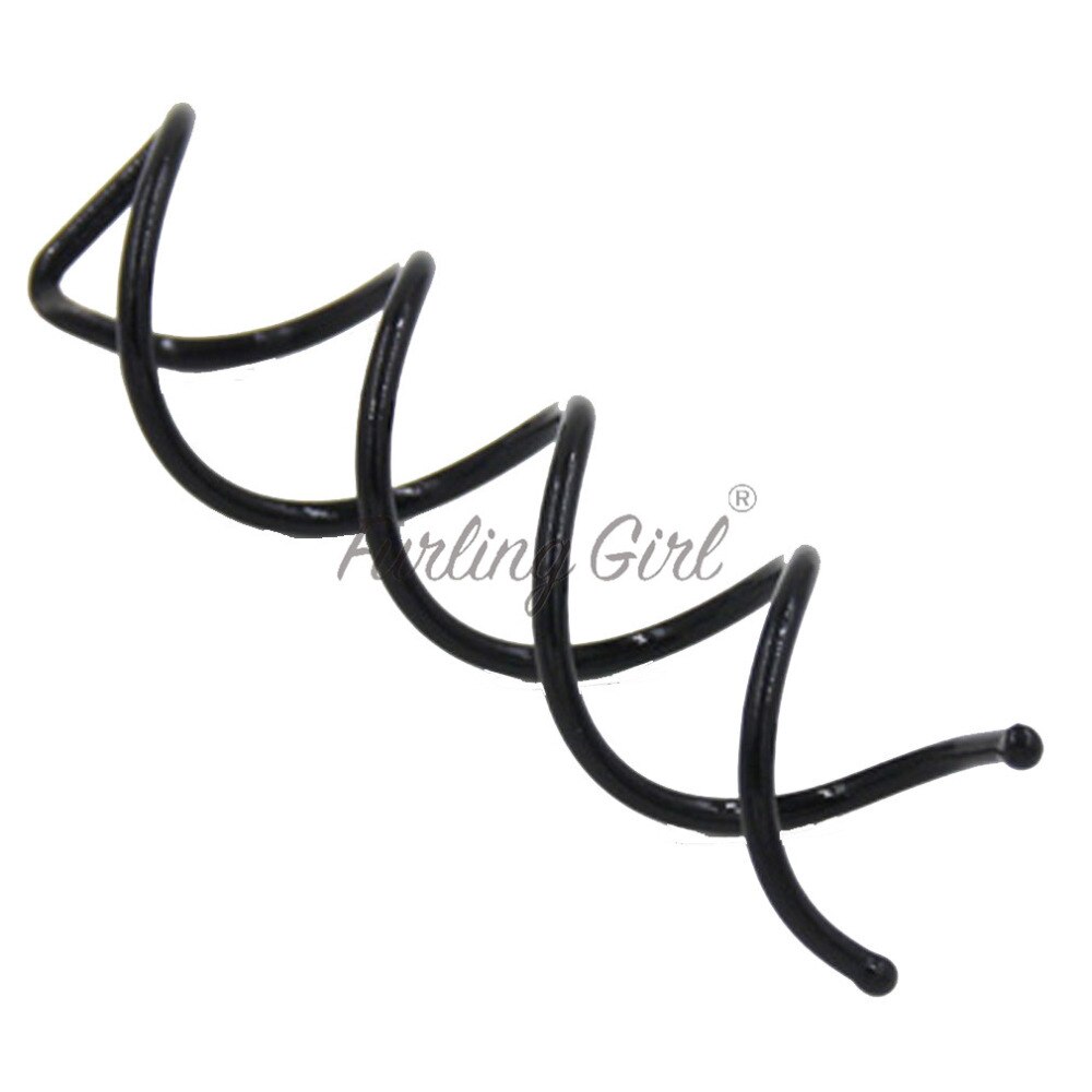 Furling Girl Pack of 6/10 Black Silver Gold Metal Spiral Hair Pin Hair Clip Bridal Wedding Accessories with Protection Tips
