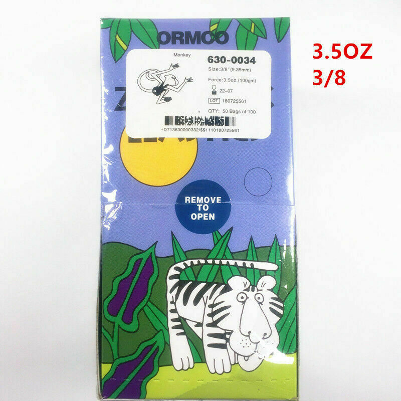 ORMCO Zoo Dental Gummi Bands Kieferorthopädische Gummi Ketten Krawatten 3,5 UNZEN 1/8 3/16 1/4 5/16 3/8: Monkey X5000