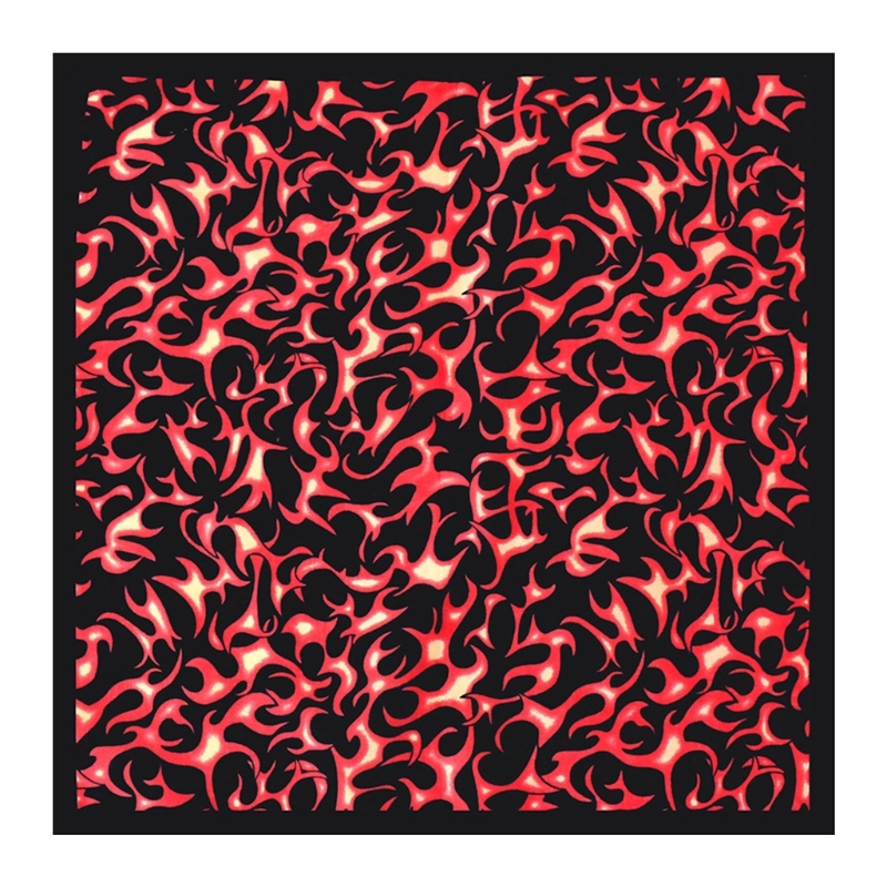 21 '' flammen-bandana-kopftuch-Turban für damen und herren, streetstyle-Turban, unisex-kopftuch, bandana mit feuermuster: Braun