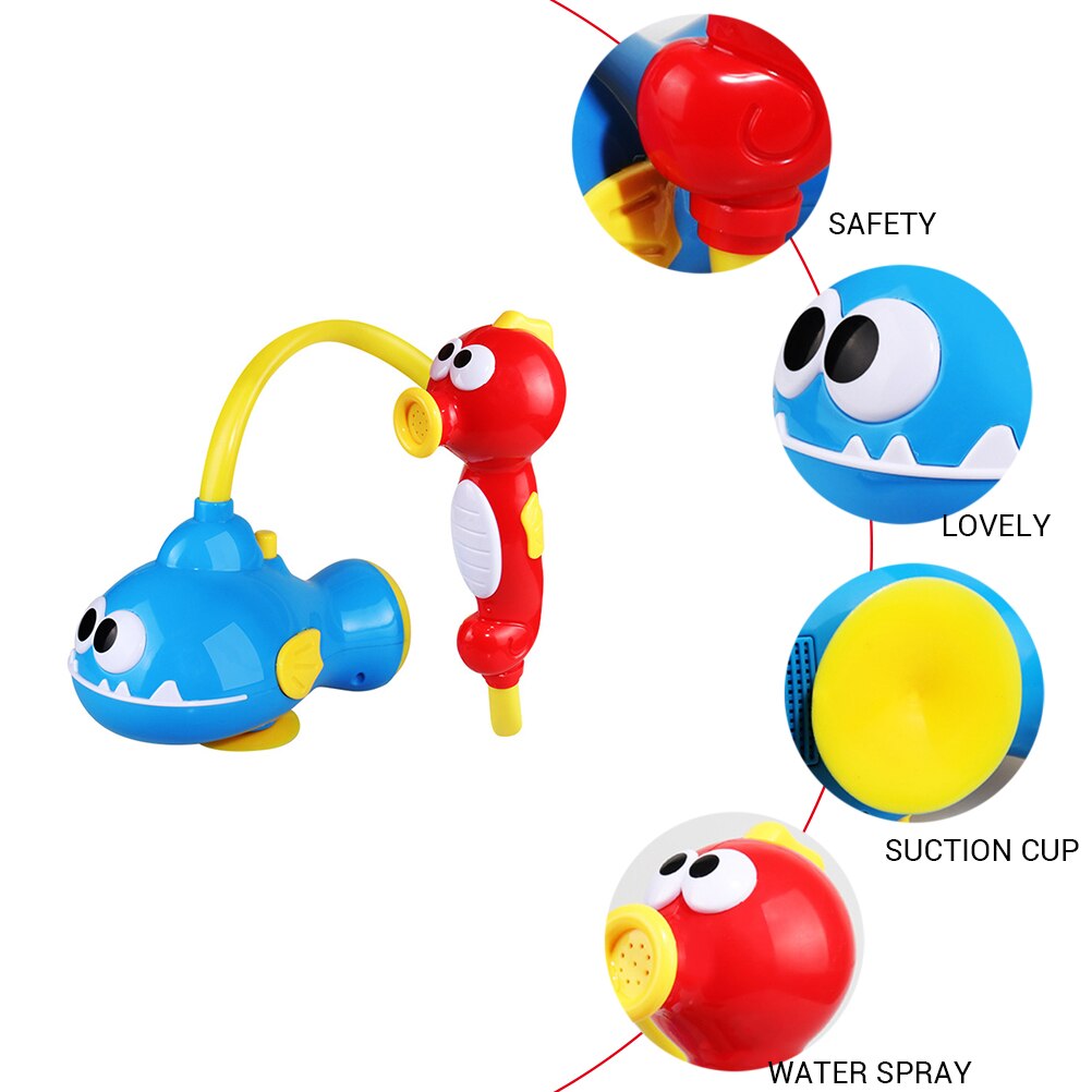 Baby badspeelgoed elektrisch zeepaardje walvis watersproeier douche speelgoed badsproeier waterpomp gereedschap dieren bad zwemmen water speelgoed  #10