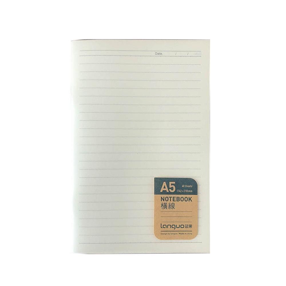 1PC A5 B5 Horizontal Line Grid Notebook Diary Paper Office Graffiti Stationery Writing For Student Supplies School Notebook H8Q2: Horizontal line / B5