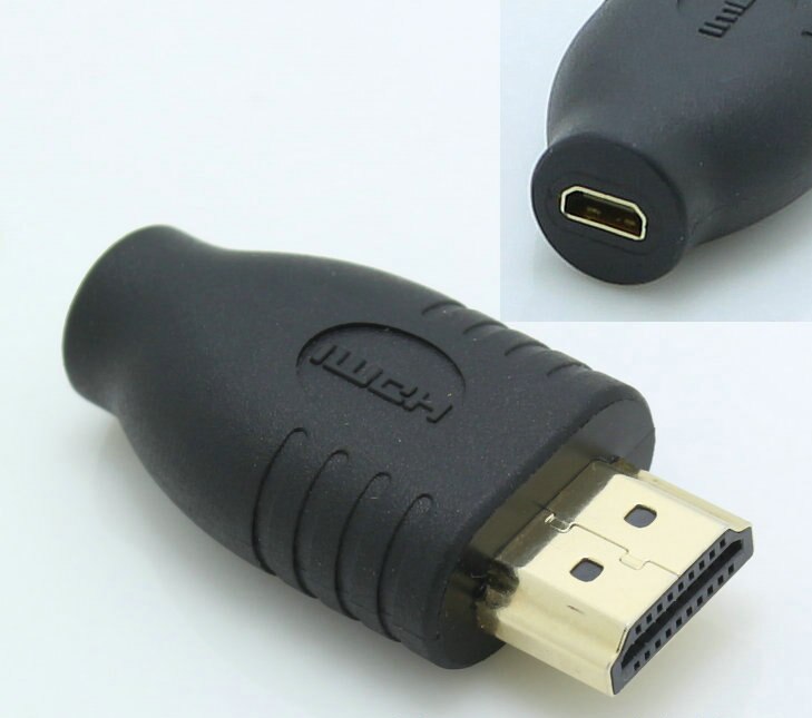 Micro HDMI Female socket to HDMI Male adapter convertor HDMI A/M to D/F adapter