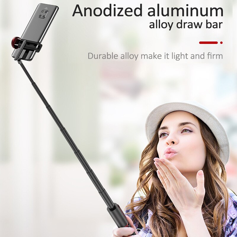 mini Bluetooth samowyzwalacz kij pojedynczy noga statyw zintegrowany odpinany statyw IPhone android samowyzwalacz kij Selfie Monopod