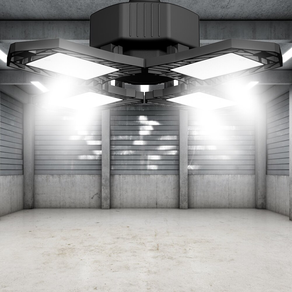 Deformable LED Garage Lights Upgraded Super Brightness 150W 15000LM 288 LEDs Ceiling Lights Industrial Lighting Workshop Lamp