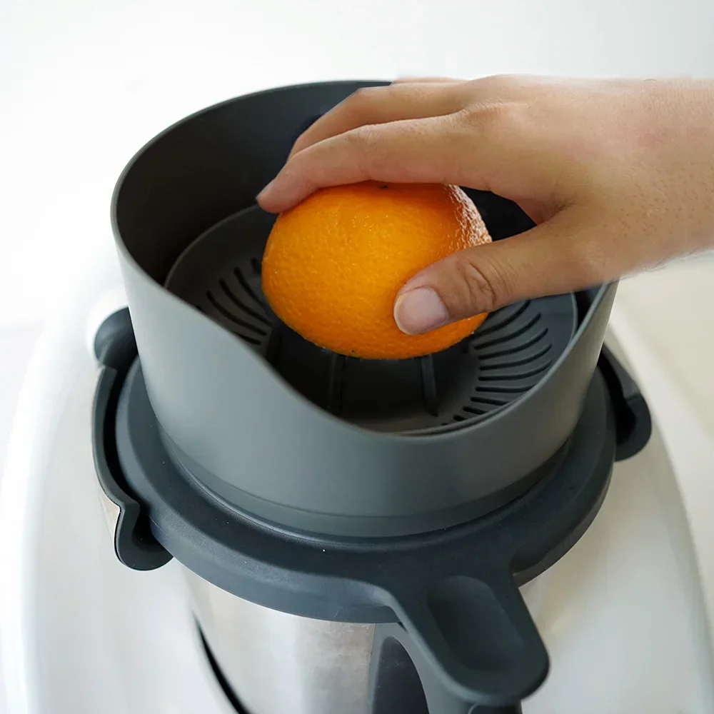 Neuer Zitruspresse für Thermomix TM31 TM6 TM5, universelle Orangensaftextraktion, physische Presse Zügel, Entsaftertrennung
