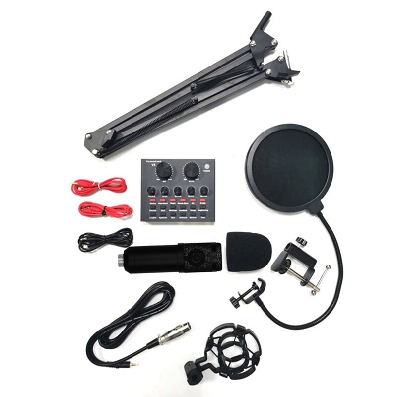 RUBEHOOW condensateur Microphone Kit Streaming périphérique avec DJ