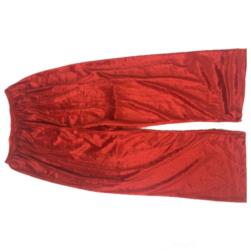 Costumes de noël en velours rouge pour homme, 6 pièces, costume de luxe pour père noël