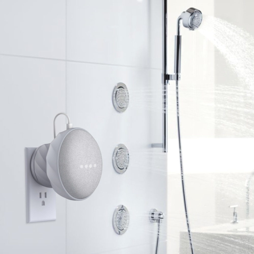 Support de montage mural KIWI pour Google Home Mini, un boîtier en silicone pour accessoires peu encombrant, 2 paquets
