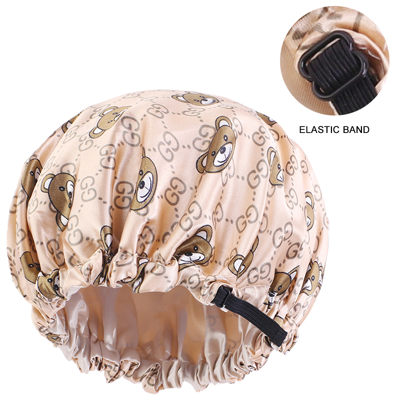 Bonnet de nuit en Satin pour bébé, casquette de nuit, Turban, soyeux et ajustable, Double couche, couvre-chef pour enfants