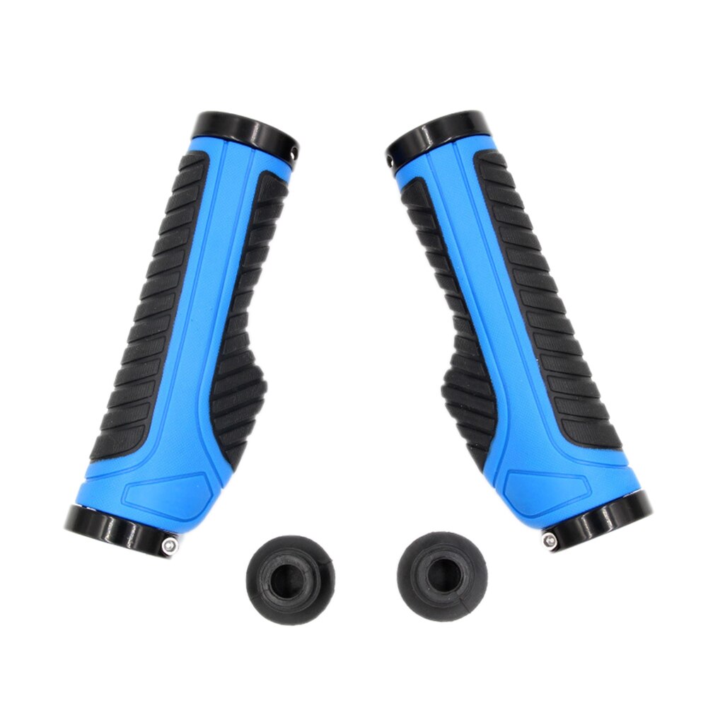 Bike Handlebar Grips, Ergonomic Double Lock-on Mountain Bike Rubber Handlebar End Grips