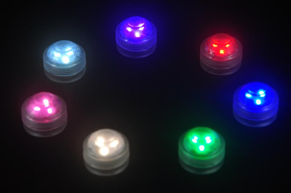 LED Piscina Submersible Waterproof Light Battery Operated Underwater Night Lamp Outdoor Vase Bowl Garden Party Decoration