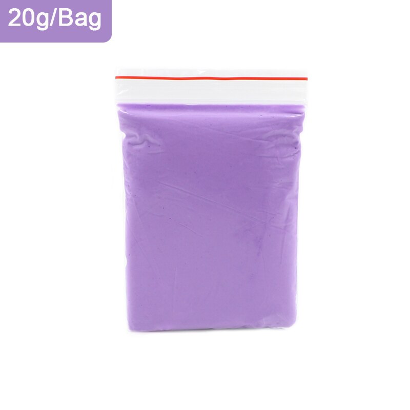 Bambini Giocattoli Melma Soffice Schiuma Argilla 15 Colori Pendenti E Ciondoli Slime Sfera Kit Molle Del Polimero di Argilla FAI DA TE Antistress Giocattoli per I Bambini: Purple Slime