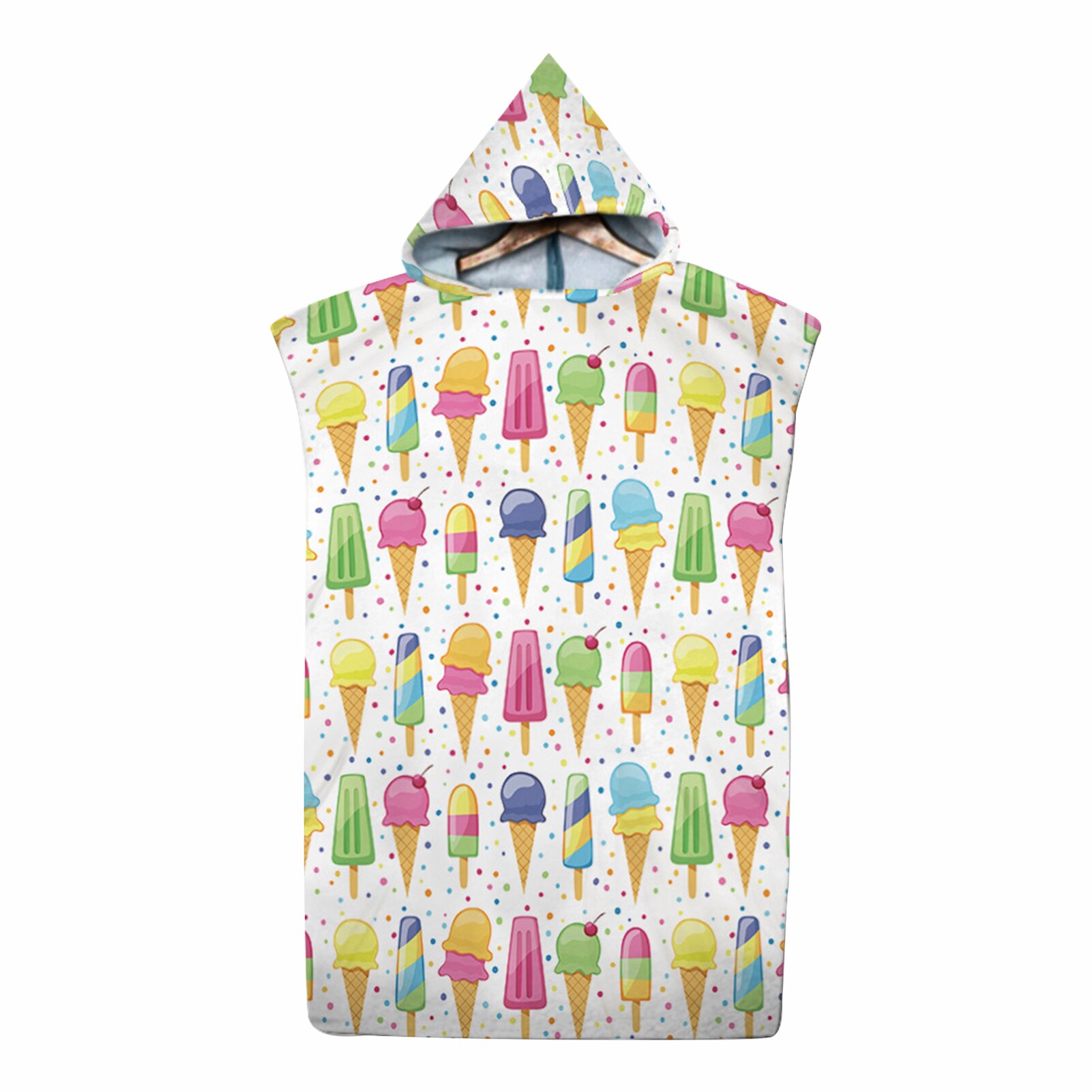 Poncho de microfibra con dibujos animados para adultos, de secado rápido Toalla de baño, bata con capucha para Fitness, gimnasio y playa