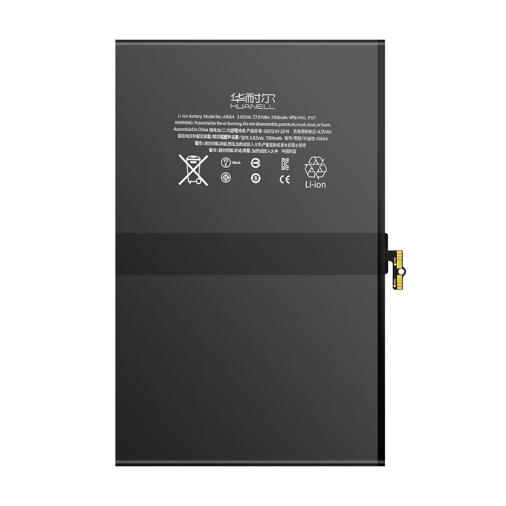 PINZHENG Tablet Battery For Apple iPad Pro 9.7inch 7306mAh High Capacity Battery A1673 A1674 A1675 Replacement Bateria With Tool