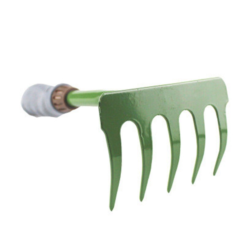 Gardening Tools Five-Tooth Rake Loose Soil Hay Digging Household Iron Nail Rake to Grow Vegetables