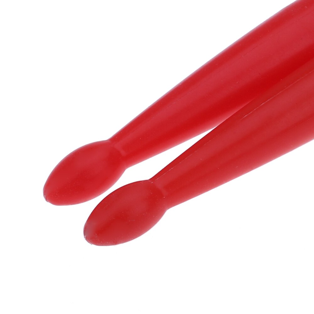 One Pair Red 5A Nylon Tip Drumsticks - Nylon Drum Sticks For Snare, Bass, Timpani