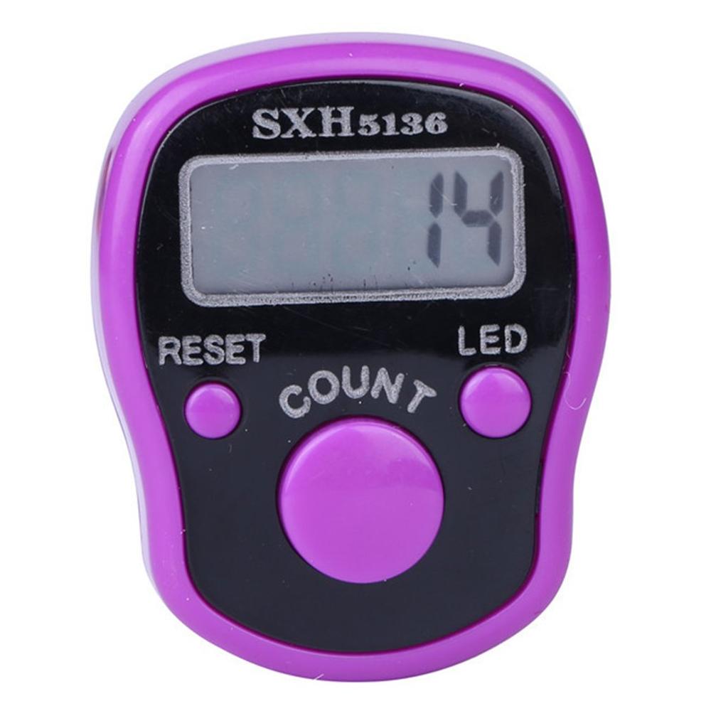 Stich Marker Finger Ring Zähler LED Nacht Licht Elektronische übereinstimmen Zähler Kunststoff Elektronische Zählen Werkzeuge zufällige farbe