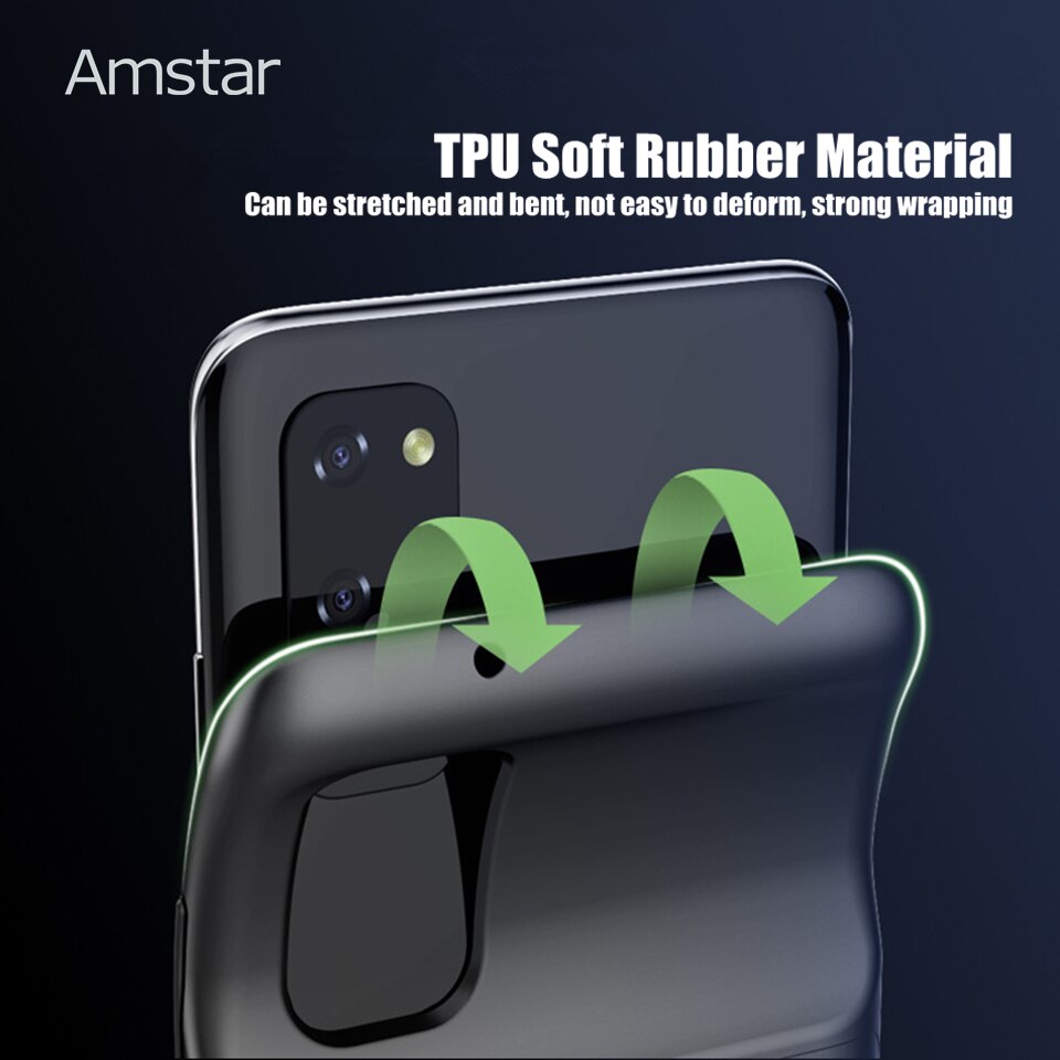 Amstar Acculader Gevallen Tpu Shockproof Voor Samsung Galaxy S20 Plus S20 Ultra Externe Batterij Opladen Case Cover