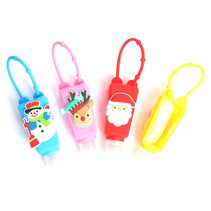 Christma Silicone Hand Sanitizer Holder Portable Gel Holder Disposable No Clean Soap Dispenser Hand Gel Holder